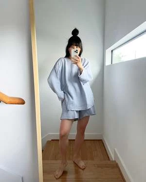 APRIL MEETS OCTOBERAugust Shorts - Pale Blue 4 APRIL MEETS OCTOBERAugust Shorts - Pale Blue - Image 2