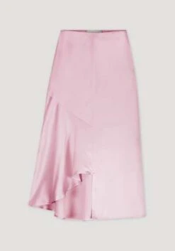RoheAsymmetric Satin Skirt - Rose -AGOLDE Shop ASYMMETRIC SATIN SKIRT 20221207233453 3