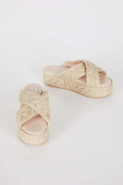 Intentionally BlankAura Jute Flatform Sandal - Natural