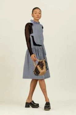 Toit VolantAdele Long Shorts - Navy/White Gingham