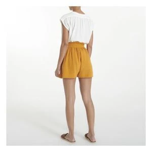 AnaakAdrian Paperbag Shorts - Turmeric 4 AnaakAdrian Paperbag Shorts - Turmeric - Image 2