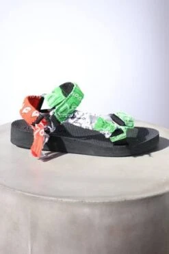 Arizona LoveTrekky Mix Bandana Sandals - Green