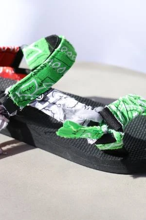 Arizona LoveTrekky Mix Bandana Sandals - Green 5 Arizona LoveTrekky Mix Bandana Sandals - Green - Image 3