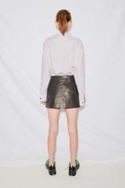 AssemblyLeather Wrap Mini Skirt - Black 9 AssemblyLeather Wrap Mini Skirt - Black -AGOLDE Shop Assembly Leather Wrap Mini Skirt black 20230922041748