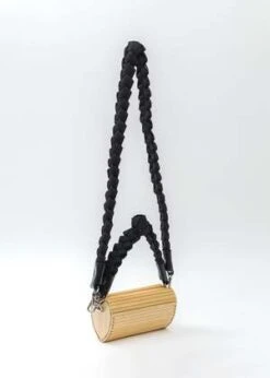Feng Chen WangWOVEN STRAP HEART SHAPED BAMBOO BAG - BLACK -AGOLDE Shop BLACK WOVEN STRAP HEART SHAPED BAMBOO BAG 20230825112743