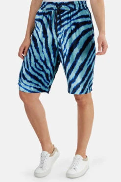 R13Baggy Short - Teal Zebra