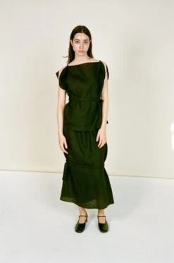 BaserangeLeo Skirt - Green -AGOLDE Shop Baserange Leo Skirt Green 20230918165620