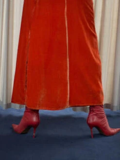 BaserangeOcu Skirt - Rust -AGOLDE Shop Baserange Ocu Skirt Rust 20230401040934