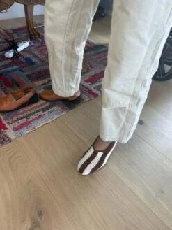 BeklinaCrochet Ballet Flats - Stripe Cocoa -AGOLDE Shop Beklina Crochet Ballet Flats Stripe Cocoa 20230603022255 2