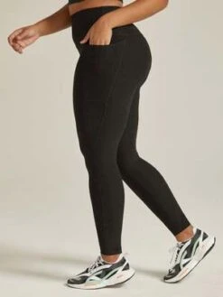 Beyond YogaSpacedye Out Of Pocket High Waisted Midi Legging - Darkest Knight