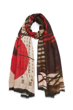 Faliero SartiBig Cola Scarf - Red Multi