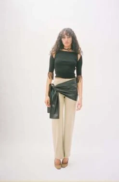 Maryam Nassir ZadehMilan Scarf - Black -AGOLDE Shop Black Milan Scarf 20230305003540 1