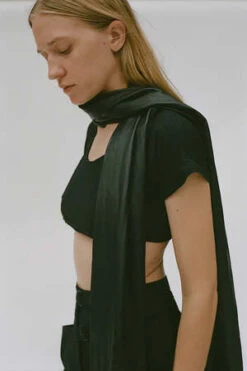 Maryam Nassir ZadehMilan Scarf - Black -AGOLDE Shop Black Milan Scarf 20230305003541