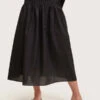 Angie BauerTucked Drop Waist Skirt - Black -AGOLDE Shop Black Tucked Drop Waist Skirt 20220703001353