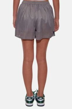 Blue&CreamMesh Shorts - Grey -AGOLDE Shop Blue Cream Women s Mesh Shorts Grey 20230910231852 2