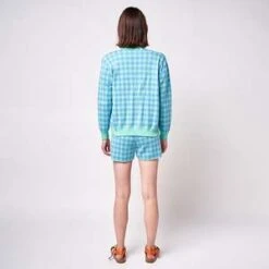 Bobo ChosesKnitted Shorts - Green Gingham -AGOLDE Shop Bobo Choses Woman Knitted Shorts Green Gingham 20220118172420 3