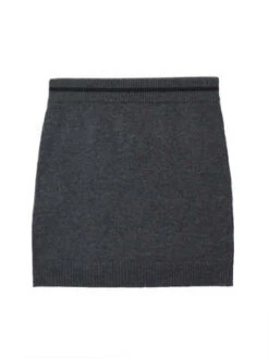 PureCashmere NYCCashmere Mini Skirt - Graphite -AGOLDE Shop Cashmere Mini Skirt Graphite 20230925213017
