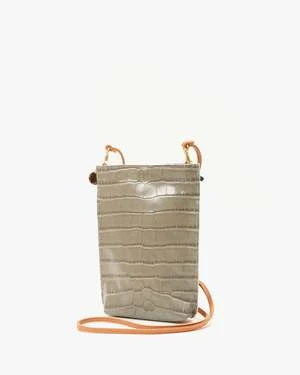 Clare V.Grande Poche - Fog Croco 4 Clare V.Grande Poche - Fog Croco - Image 2