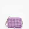 Clare V.Midi Sac - Lilac Rattan -AGOLDE Shop Clare V Midi Sac Lilac Rattan 20230427004503