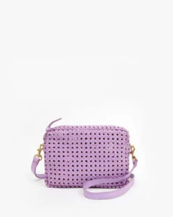 Clare V.Midi Sac - Lilac Rattan