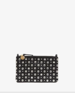Clare V.Wallet Tabs Clutch - Black/Studs -AGOLDE Shop Clare V Wallet Clutch with Tabs Black Studs 20231101214704