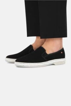 RivierasClassic Canvas Slip On - Black