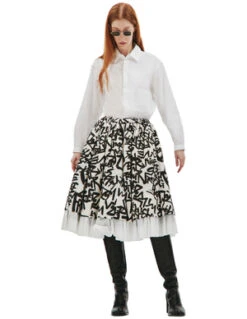 Comme Des Garcons Comme Des GarçonsPrinted Skirt With Ruffles - Multicolor
