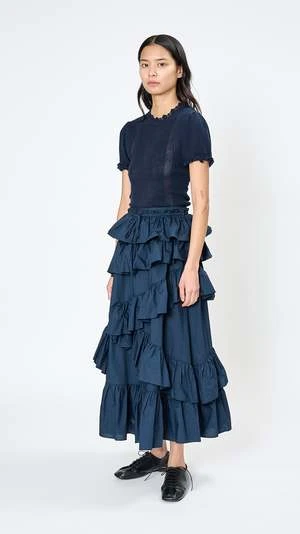 Ulla JohnsonCornelia Skirt - Midnight 4 Ulla JohnsonCornelia Skirt - Midnight - Image 2