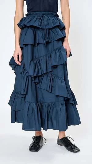 Ulla JohnsonCornelia Skirt - Midnight 6 Ulla JohnsonCornelia Skirt - Midnight - Image 4