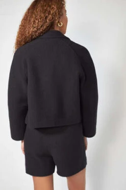 Missing You AlreadyCotton Knitted Half Pants - Black -AGOLDE Shop Cotton Knitted Half Pants black 20220204222644 1