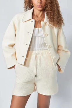 Missing You AlreadyCotton Knitted Half Pants - Ecru -AGOLDE Shop Cotton Knitted Half Pants ecru 20220204222654 2