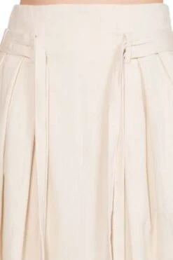 KarCotton Side Pleated Skirt - Ivory -AGOLDE Shop Cotton Side Pleated Skirt 20220811190056 1