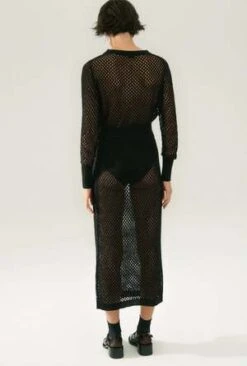 Silk LaundryCrochet Straight Skirt 10 Silk LaundryCrochet Straight Skirt -AGOLDE Shop Crochet straight skirt 20230524091622 2