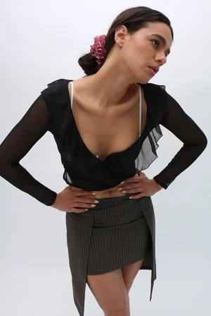 Maryam Nassir ZadehCul De Sac Skirt - Gray 5 Maryam Nassir ZadehCul De Sac Skirt - Gray - Image 3