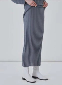 DiarteDIARTE - SUKI SKIRT - STEEL - AW23