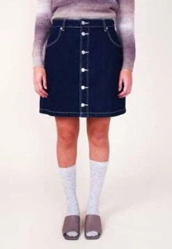 RollasDante A Line Mini Skirt - Organic Dark Blue