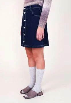 RollasDante A Line Mini Skirt - Organic Dark Blue -AGOLDE Shop Dante A Line Mini Skirt Organic Dark Blue 20230703021837 1