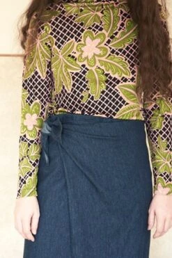 Elise BallegeerHemp Tala Wrap Skirt - Denim -AGOLDE Shop Elise Ballegeer Hemp Tala Wrap Skirt Denim 20190921202106