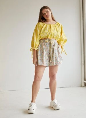 Eliza FaulknerBailey Shorts - White Floral 9 Eliza FaulknerBailey Shorts - White Floral - Image 7