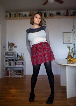 Eliza FaulknerTate Mini Skirt - Red Plaid