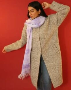 Ariana BohlingFara Tie Dye Oversized Scarf - Grape