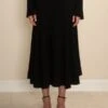 PureCashmere NYCFlared Rib Skirt - Black -AGOLDE Shop Flared Rib Skirt Black 20211014195149