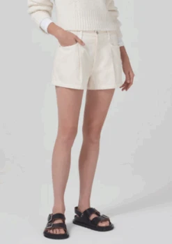 COHFranca Pleated Baggy Short - Marzipan