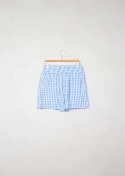 AGOLDE Shop -AGOLDE Shop Gingham Double Faced Gauze Drawstring Short 20230726182402