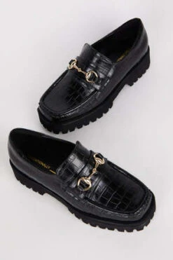 Intentionally BlankHK-2 VEGAN LUG SOLE LOAFER - Black