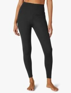 Beyond YogaHeather Rib High Waisted Midi Legging