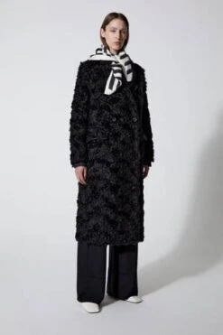 House Of DagmarPainted Silk Stripes Scarf - Ivory/Black Print -AGOLDE Shop House of Dagmar Painted Silk Stripes 20220323054149 2