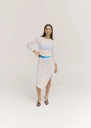 Permanent VacationImpression Lace Skirt - Ivory 4 Permanent VacationImpression Lace Skirt - Ivory - Image 2