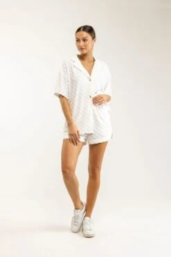 RhythmJacquard Terry Short - Off White