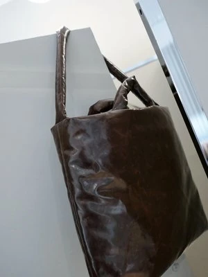 KASSL EDITIONSKassl Editions Skai Medium Pillow Bag - Dark Brown 7 KASSL EDITIONSKassl Editions Skai Medium Pillow Bag - Dark Brown - Image 5